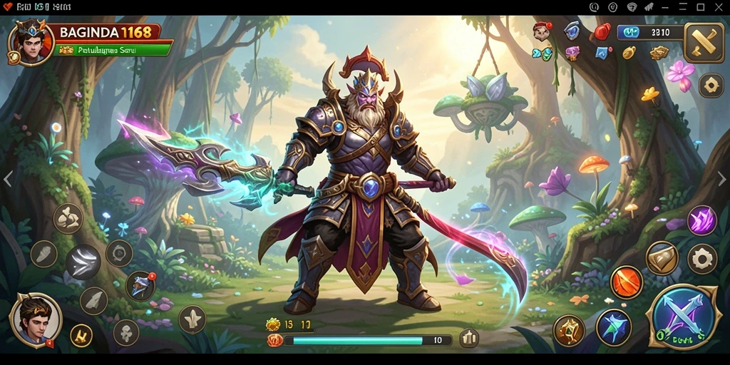 Gambar layar dari gameplay <strong>BAGINDA168</strong> menunjukkan aksi seru dan suasana petualangan.