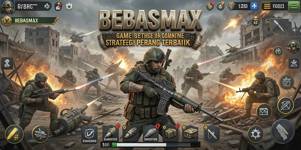 Tampilan gameplay mendebarkan dalam BEBASMAX, penuh aksi dan strategi.