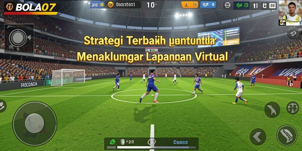 Tampilan gameplay BOLA07 yang intens dengan strategi tim yang dinamis.