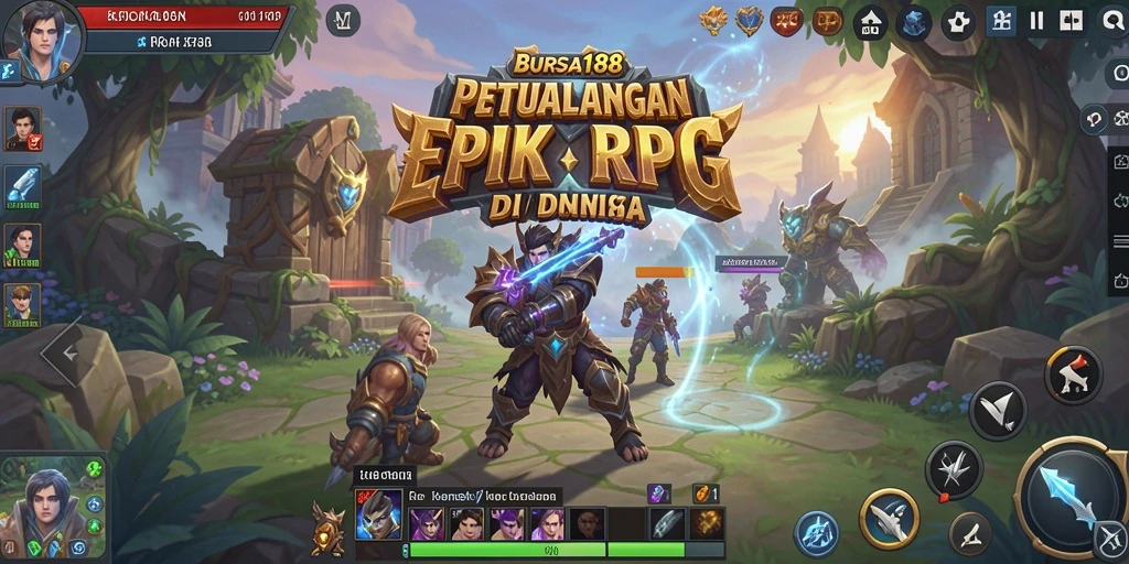 Screenshot gameplay BURSA188 menunjukkan aksi pertempuran yang menarik.