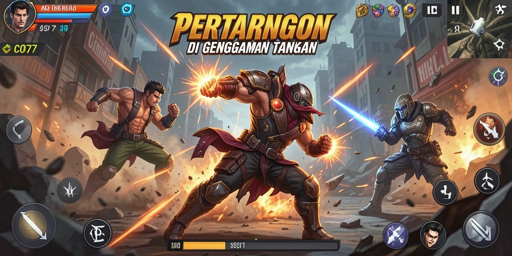 Tampilan gameplay C0077 yang menarik dan menegangkan.