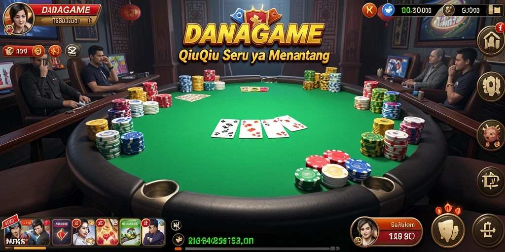 Gameplay menarik dari DANAGAME dalam permainan QiuQiu.