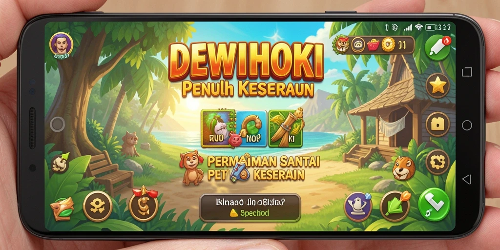 Tangkapan layar DEWIHOKI menunjukkan gameplay yang seru dan penuh warna.