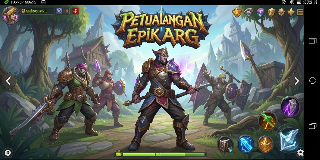 Tangkapan layar dari gameplay yang menegangkan dalam HARAPJP.