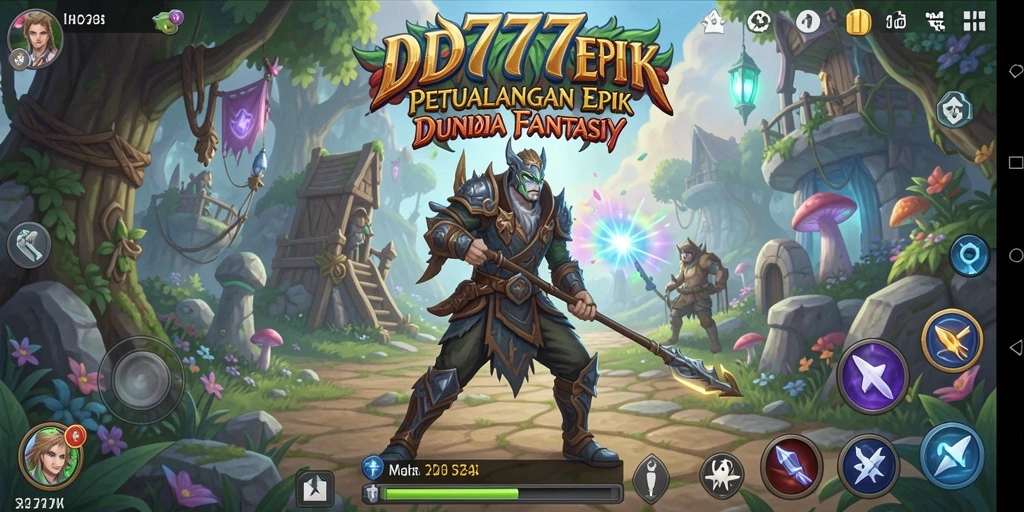 Tampilan gameplay menawan dalam ID777 dengan aksi seru dan atmosfer dunia fantasi.