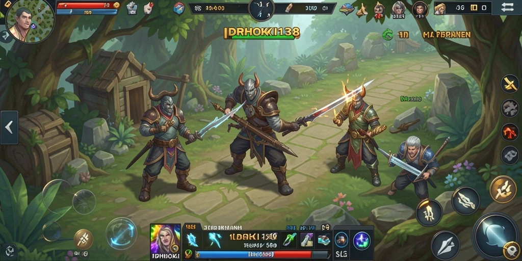 Screenshot gameplay <strong>IDRHOKI138</strong> menampilkan aksi strategi yang mendebarkan.