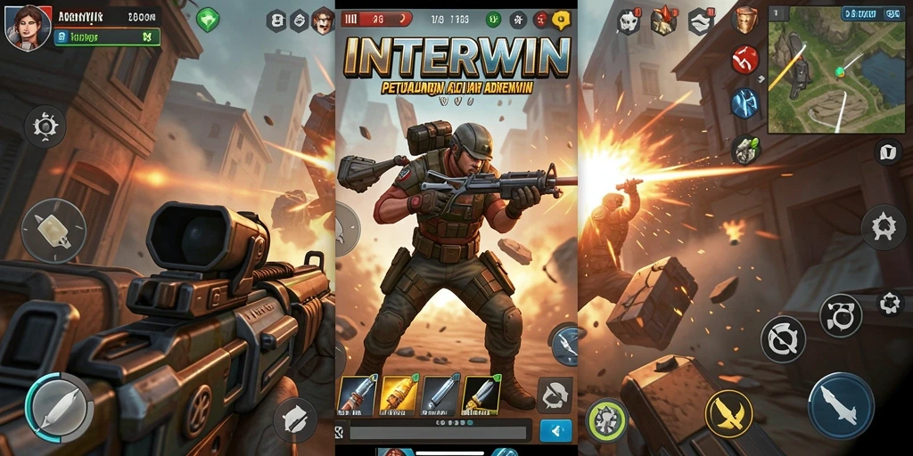 Tampilan seru gameplay INTERWIN dalam aksi penuh ketegangan.