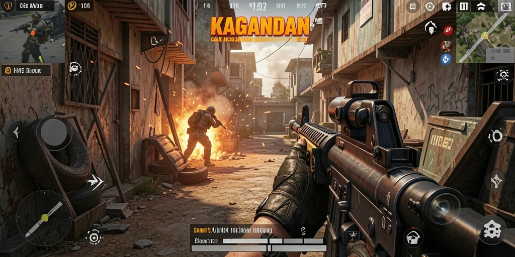 Screenshot menampilkan gameplay menegangkan di KAGANDAN.