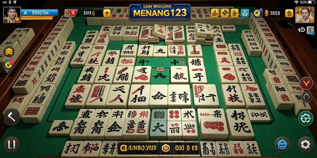Tampilan permainan Mahjong yang menarik di MENANG123.