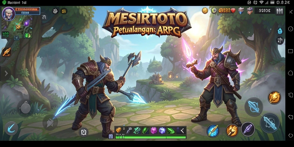 Tangkapan layar aksi seru dalam game ARPG MESIRTOTO.