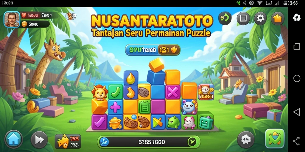 Tampilan gameplay NUSANTARATOTO yang seru dan menantang di layar.