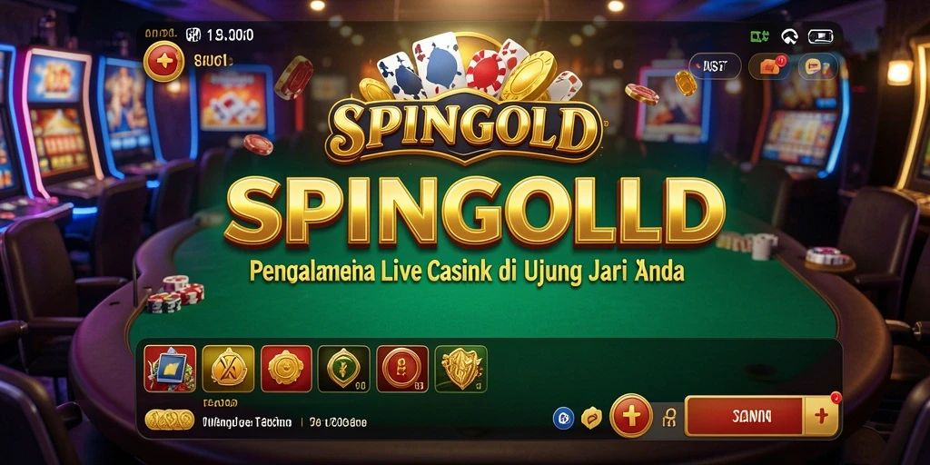 Gameplay mendebarkan SPINGOLD dengan dealer langsung dan interaksi nyata.