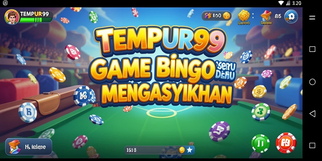 Screenshot TEMPUR99 menunjukkan gameplay Bingo yang seru dan menarik.