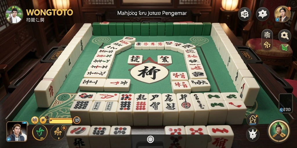 Screenshot gameplay menunjukkan aksi seru di WONGTOTO Mahjong.